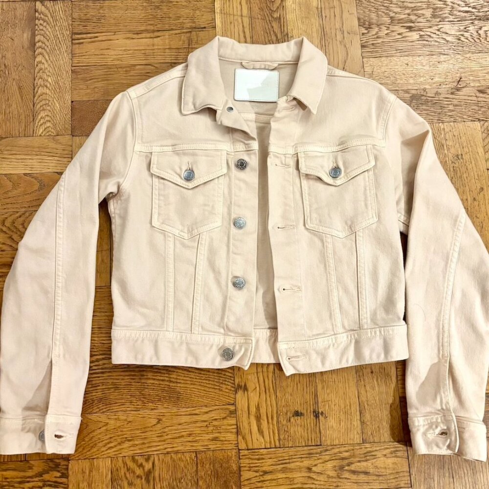 Everlane Light Pink Denim Jacket